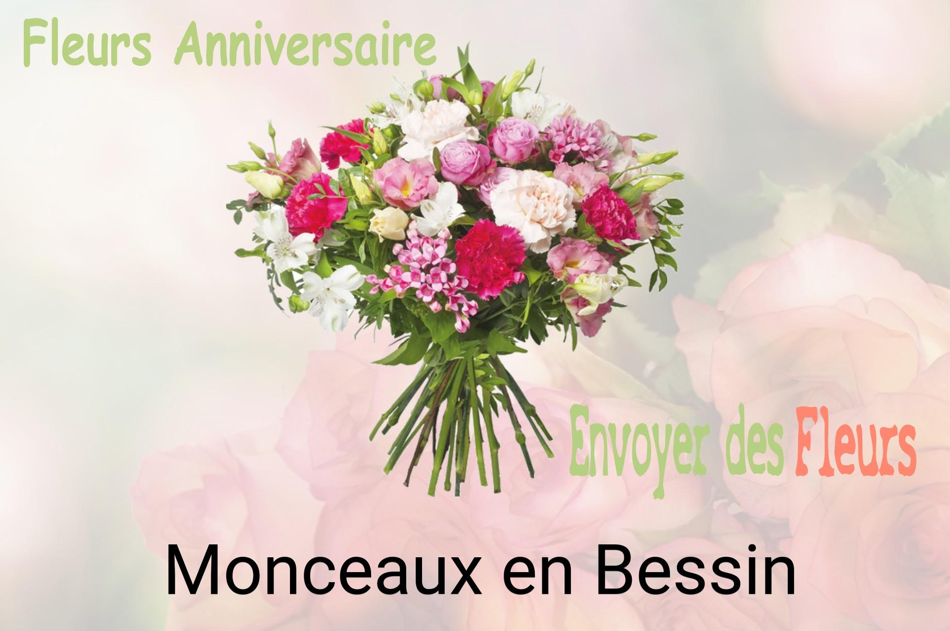 Bouquet de fleurs d’anniversaire livré à Monceaux-en-Bessin