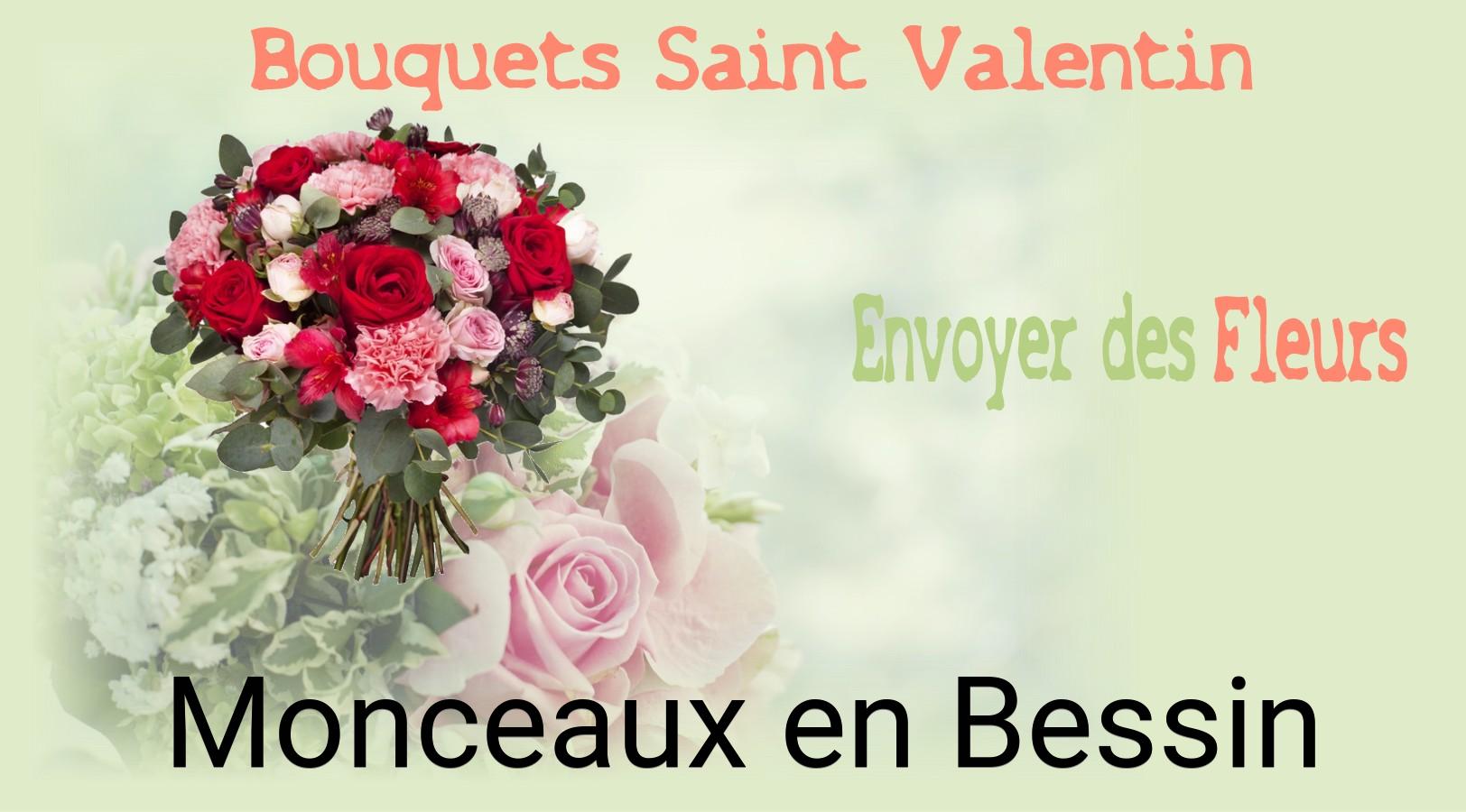Roses de Saint-Valentin livrées à Monceaux-en-Bessin